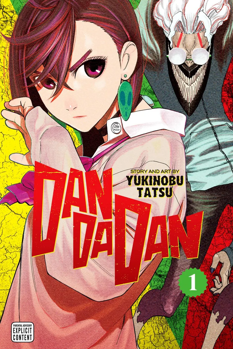 Colored image of Momo Ayase for the cover of Dandadan Chapter 1 by Yukinobu Tatsu.