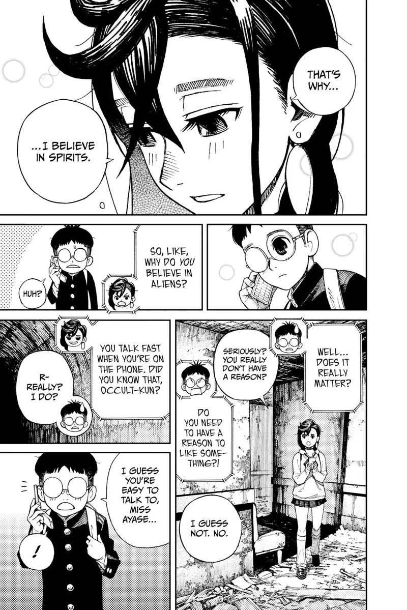 The kid listens to what she says. He continues walking into the tunnel while Ayase inside the eerie hallways.