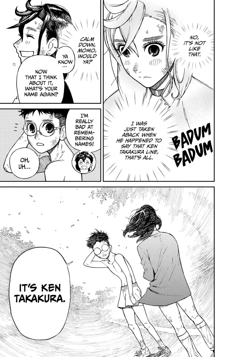 Ayase suddenly recalls Ken Takakura's line. She asks his name and Occult-kun introduces himself as Ken Takakura.