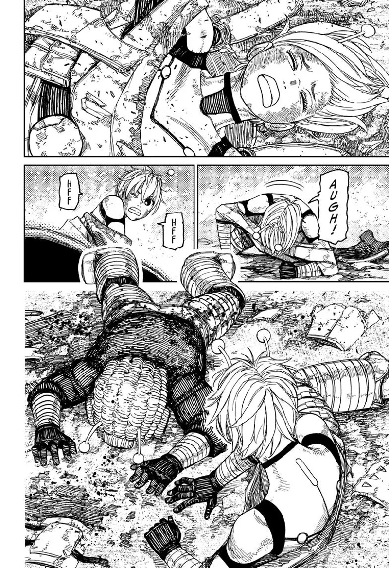 Vamola is down. She wakes up and sees Ms. Banga lying on the ground beside her.