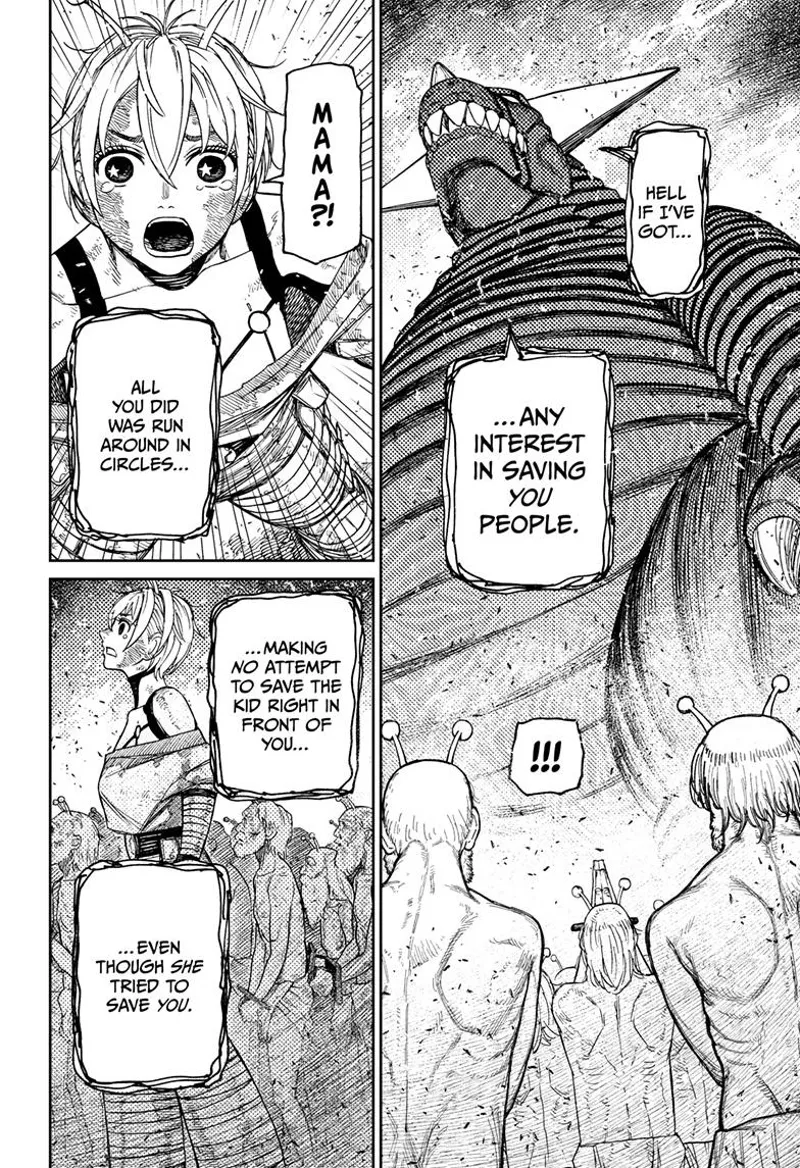 Ms. Banga speaks from inside the Kaiju revealing her disappointment for them for not saving Vamola.