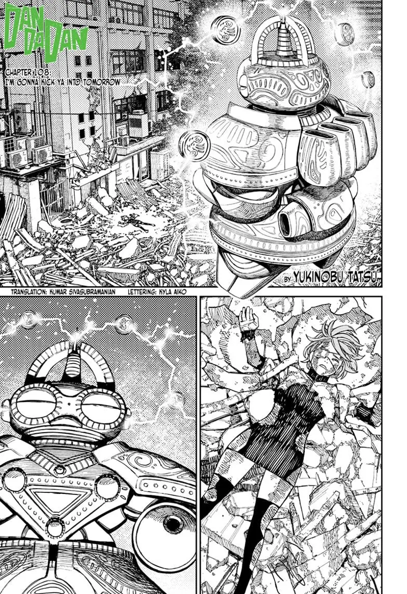 The missile alien robot conjures electricity around him and sees Aira unconscious on the ground.
