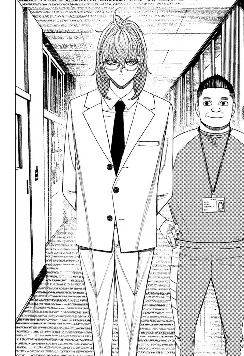 Mr. Sanjome. stands beside r. Murakami.