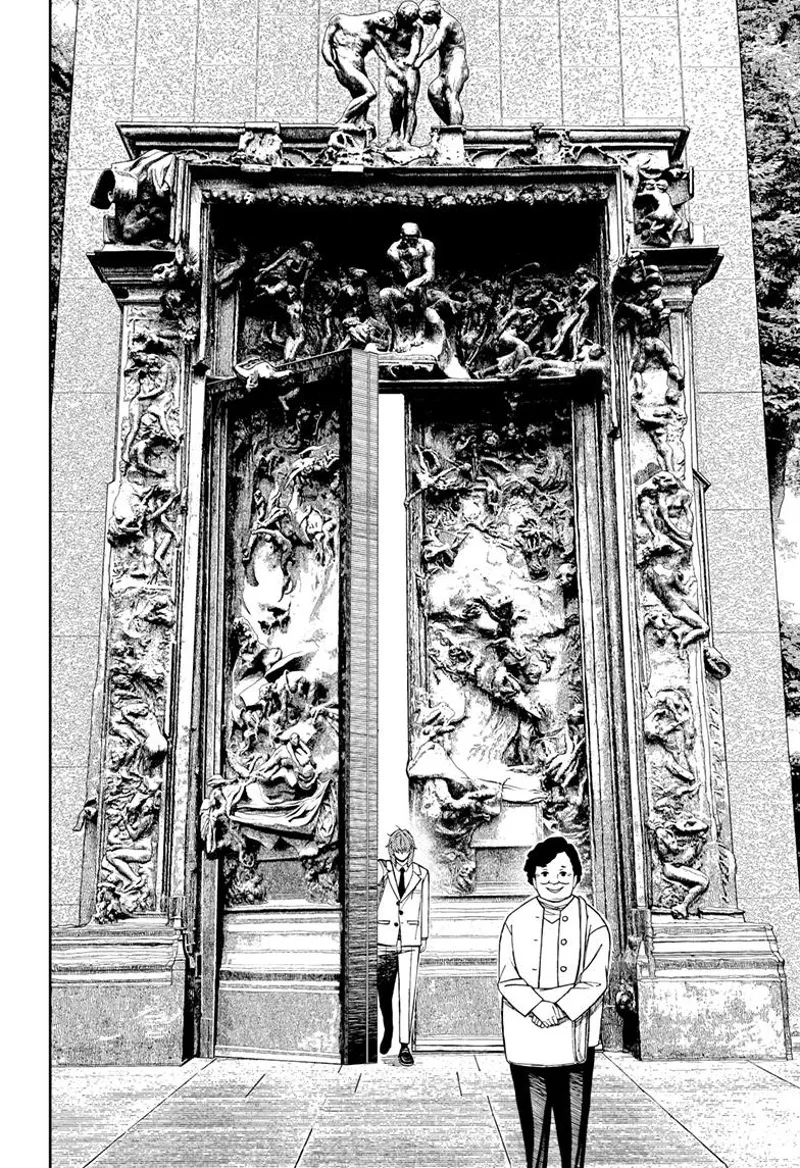 The door opens and a man enters.