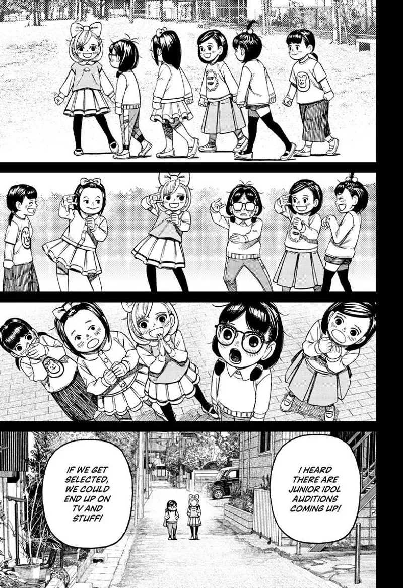 Rin Sawaki and her friends walk and practice performing their songs and dances. Sawaki and her friend walk home.