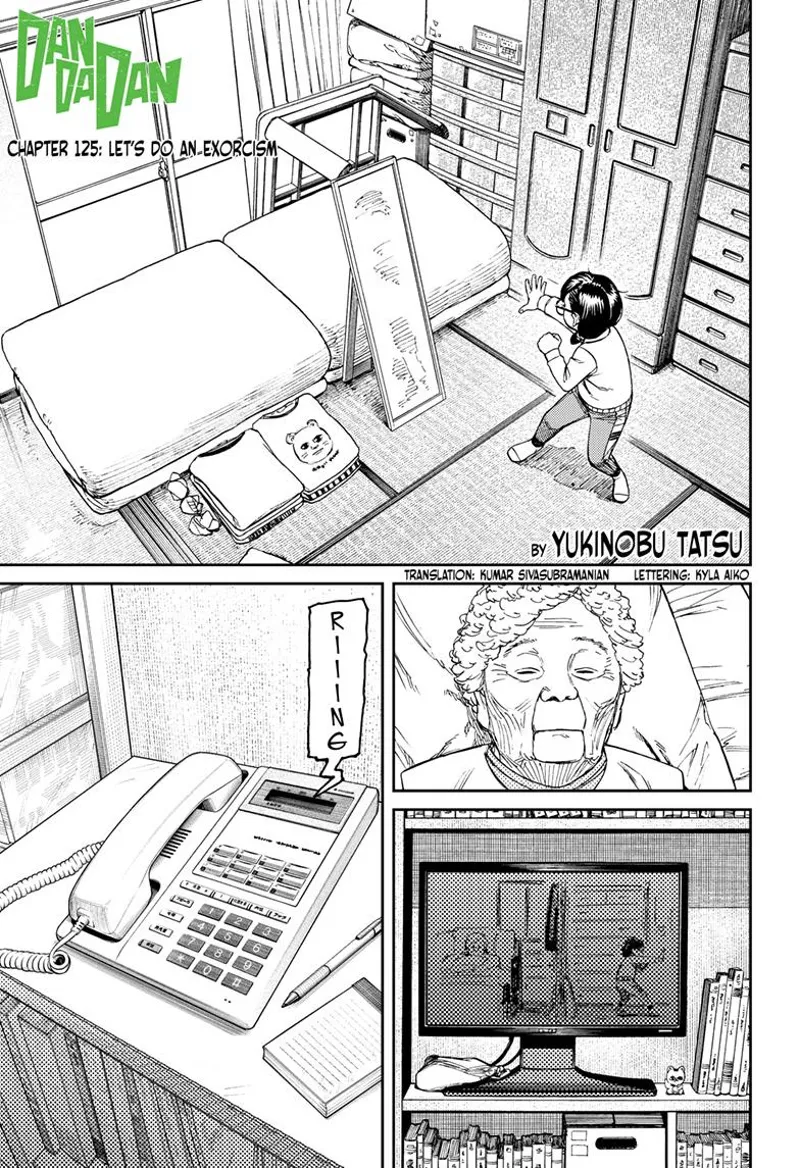 Young Rin Sawaki is in his bedroom facing the mirror and poses. Her grandma is asleep, and the phone rings.