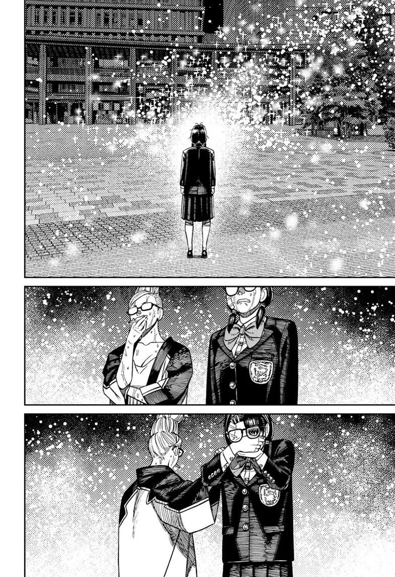 Rin cries as Mai disappears into glitters of lights. Grandma stands beside her and taps her shoulder.
