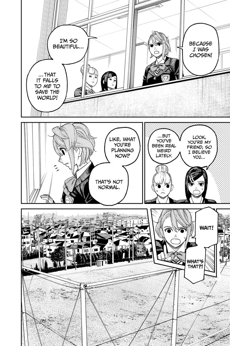 Aira looks out the window and sees something. Her two friends reveal how weird she is becoming.