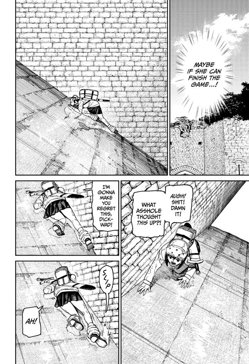 Momo crawls up the steep slope. She slides back down.
