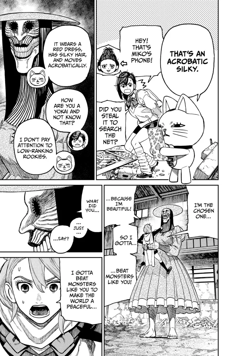 Turbo Granny says the eerie woman is Acrobatic Silky. Aira tells Acrobatic Silky she is the chosen one and will defeat her.