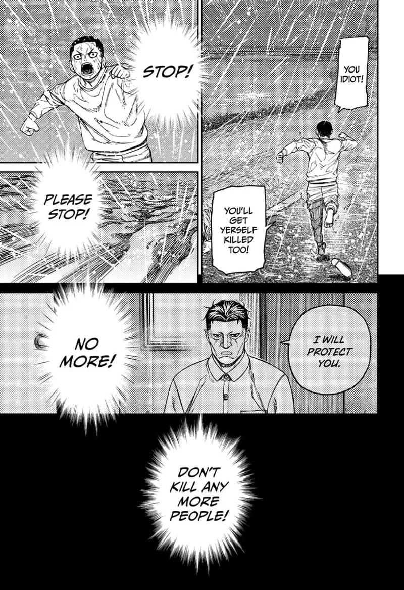 Unji runs to the banks while calling Bega to stop, or he will also get killed. He recalls Bega saying he would protect him.