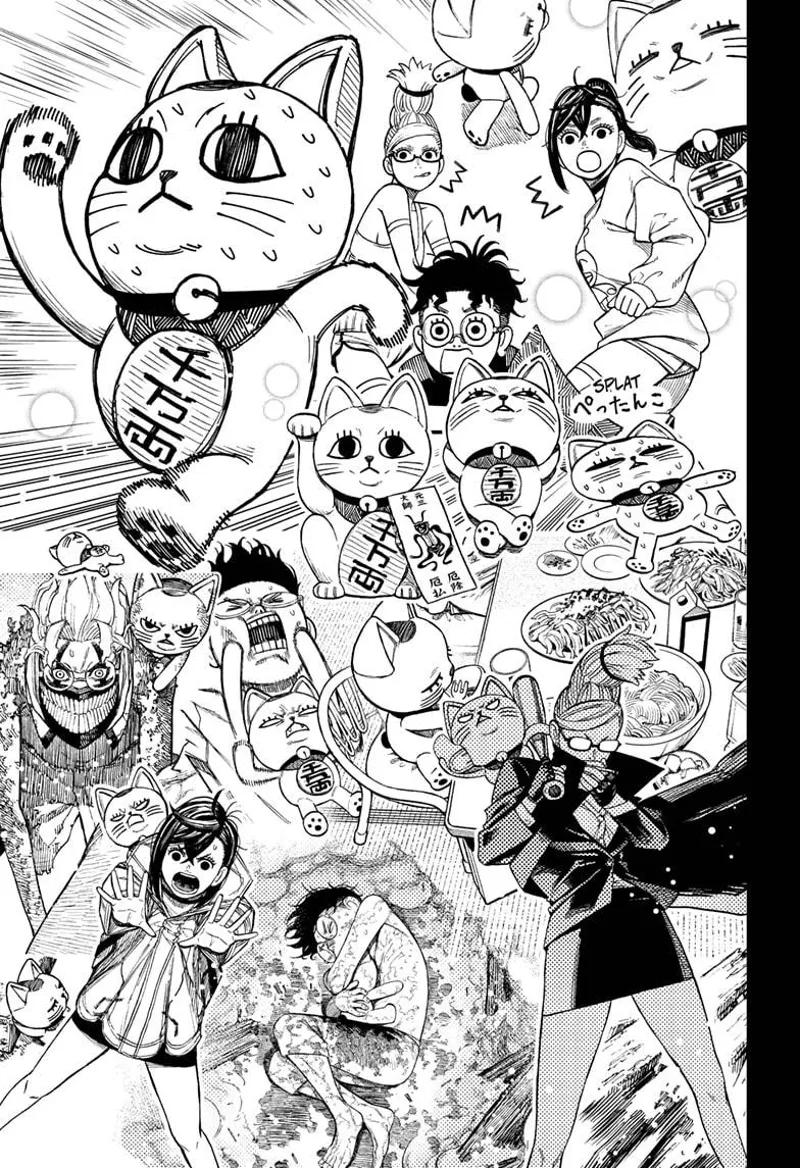 Turbo Granny walks quickly while recalling memories with Momo, Okarun, and Grandma Seiko.