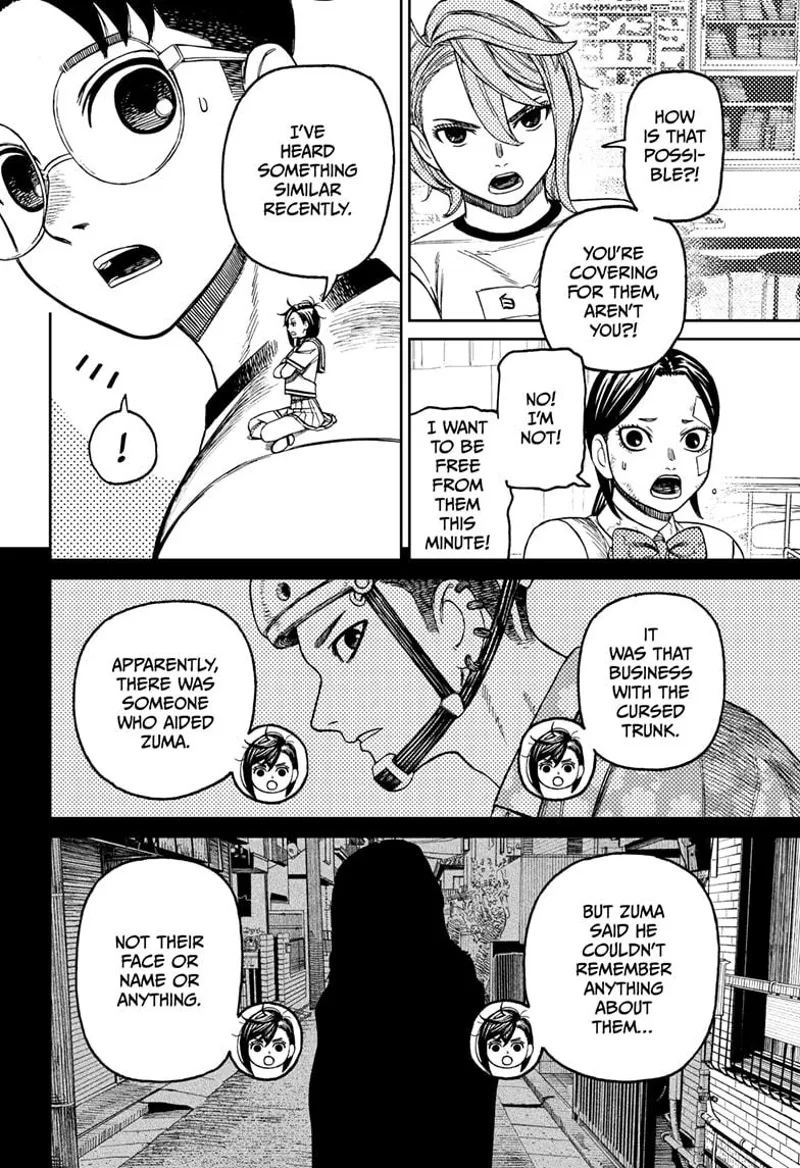 Aira says she is covering for them, but the lady student says she can't remember their names. Tiny Momo recalls a similar event.