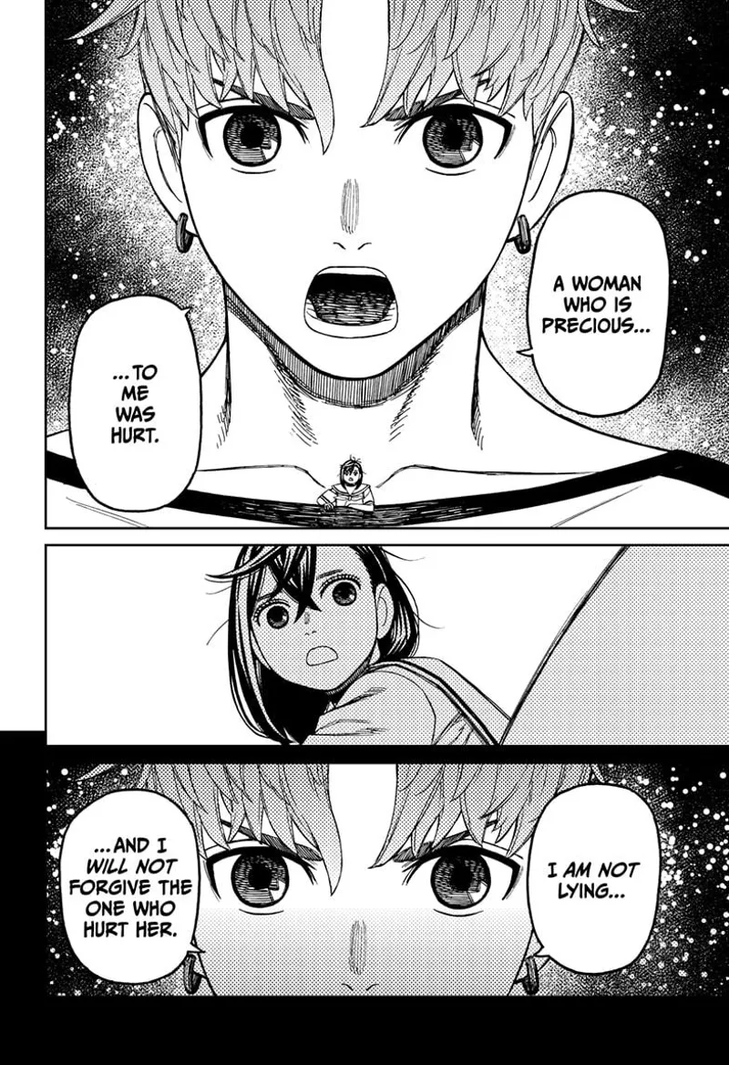 Jiji seriously says that a woman precious to him was hurt, and he won't forgive the person who hurt her. Momo is surprised.