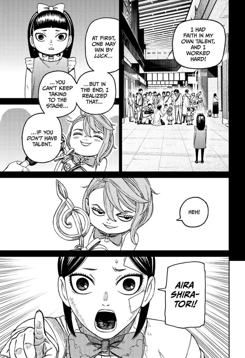Kouki remembered seeing Aira with a trophy as a kid. After remembering her, she blurted out Aira's name.