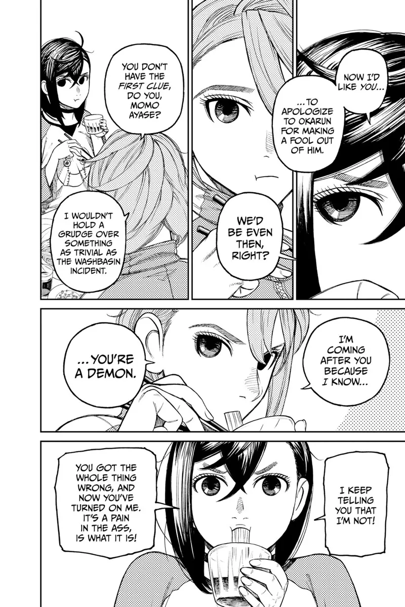 Momo wants Aira to apologize. Aira says she's not holding a grudge over her. She's coming after her because she's a demon.