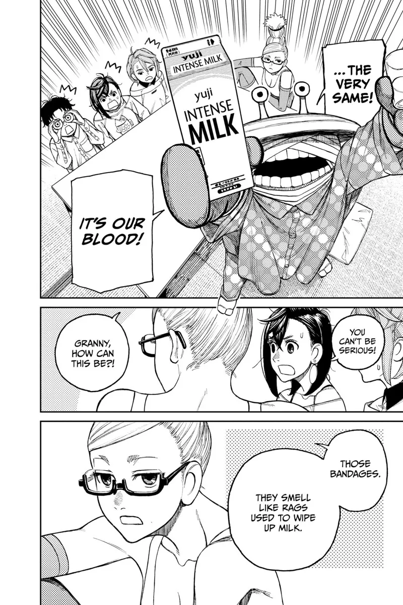 Boxer Kappa raises his glass of milk and its pack, proclaiming it's their same blood.