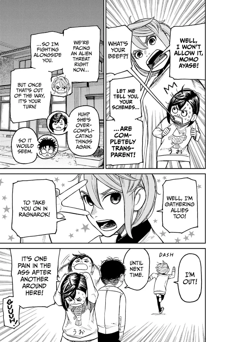 Aira starts going crazy and runs away to find allies as she will fight Momo during Ragnarok.