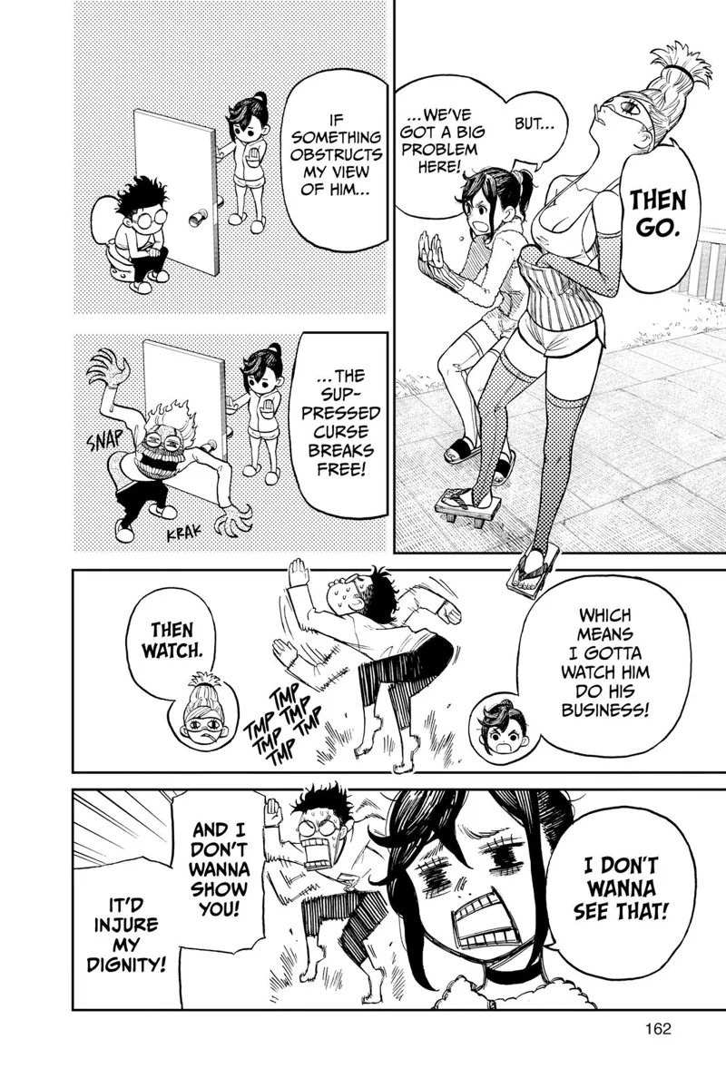 Momo explains she can't use her powers on him if something obstructs his view.