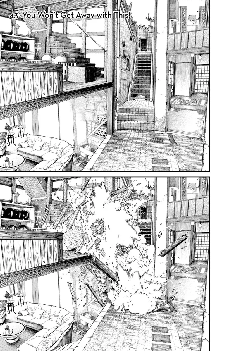 The house suddenly crashes.