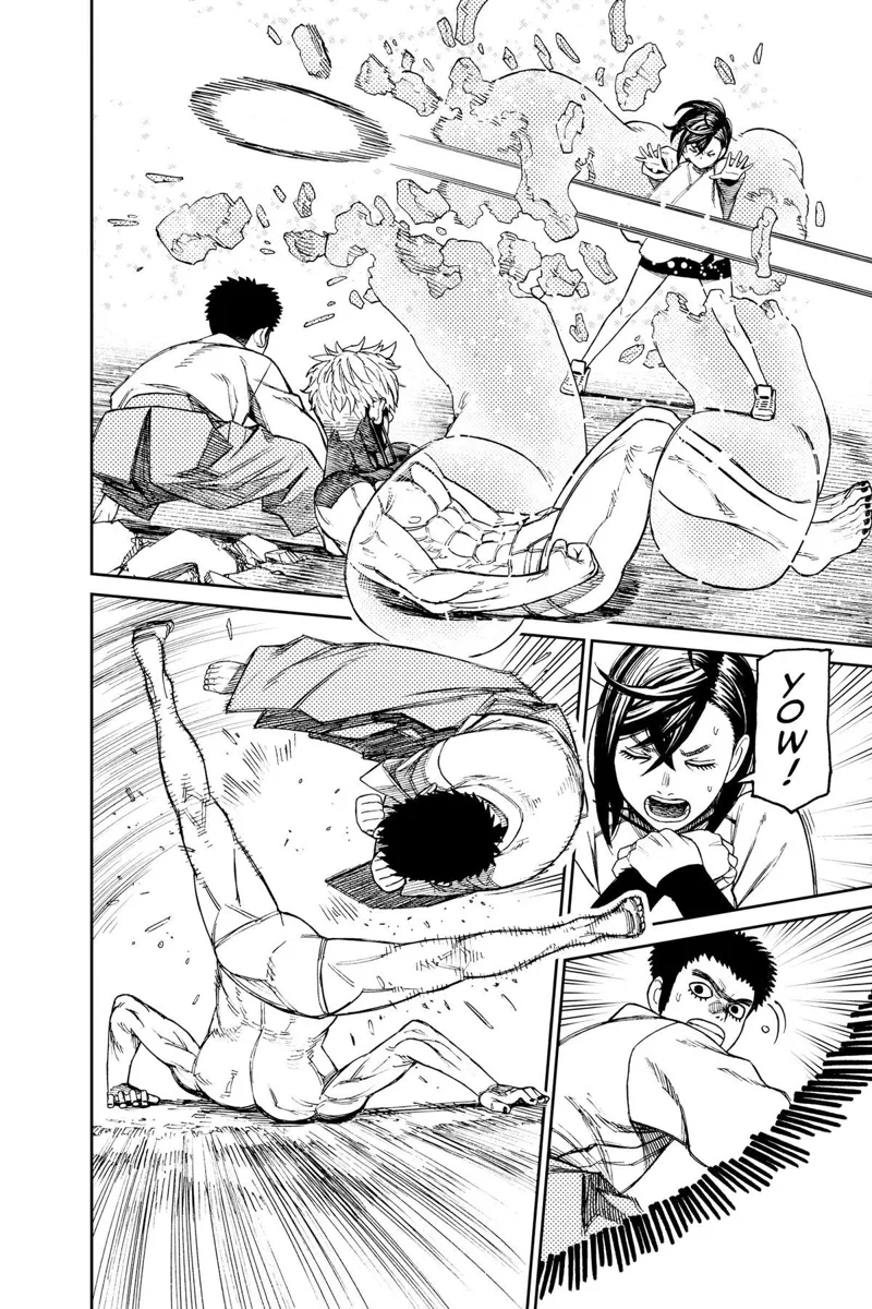 Cursed Jiji's spirit ball breaks Momo's telekinetic powers, breaking him free. Jiji attacks the priest.