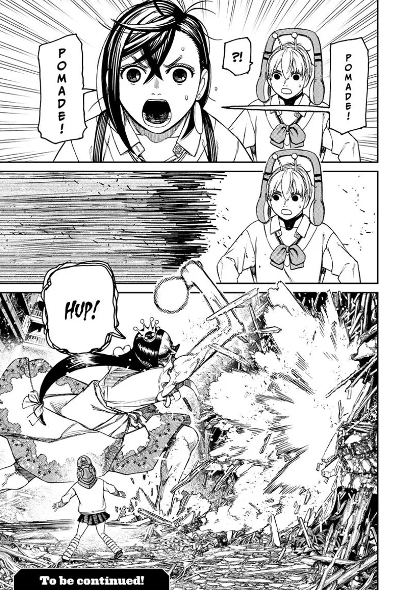 The ugly lady suddenly strikes Momo. Vamola is shocked.