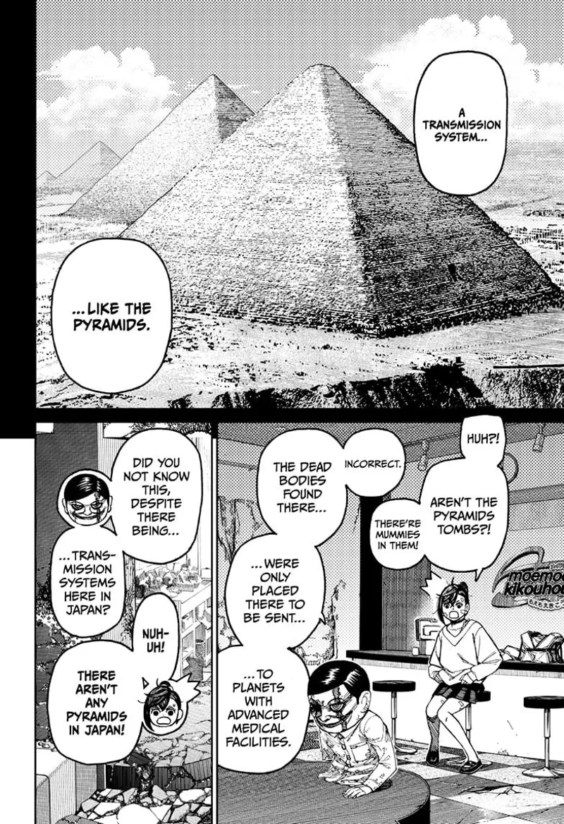 The scar-faced Serpoian reveals the pyramids are a transmission system, with another one in Japan.