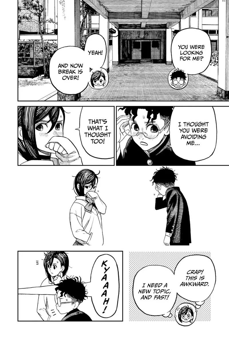 Momo says she was looking for him, and Okarun thinks she's avoiding him. Suddenly, they hear a scream.
