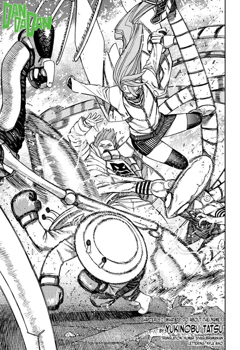 Cursed Aira, Jiji, and Mr. Shrimp fight the monster aliens.